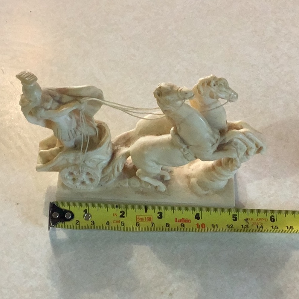 Elegant Cream Horse Sculpture